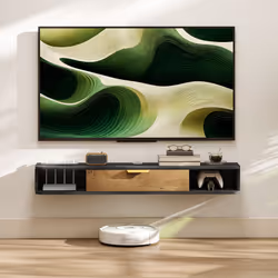 HOMCOM 120 cm Floating TV Unit with Storage Entertainment Media Console Grey
