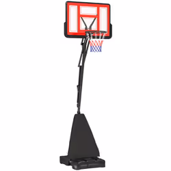 SPORTNOW 2.45-3.05m Portable Basketball Hoop and Stand with Wheels, Red - Additional view 8