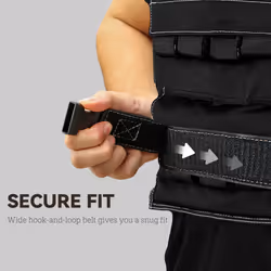 20KG Adjustable Weighted Vest with 20 Metal Weights, Running Weight Vest - Additional view 4