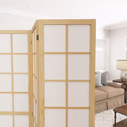 HOMCOM Indoor Room Partition, 4 Panel Folding Room Divider, 160 x 170cm - Additional view 7