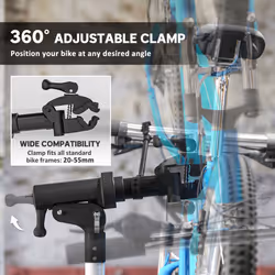 HOMCOM Bike Repair Stand, Max Load 40kg, Foldable, Height Adjustable - Additional view 4
