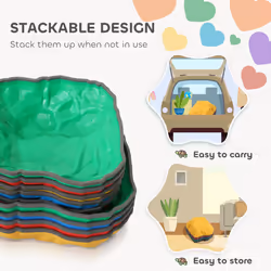 AIYAPLAY Balance Stepping Stones, 9-Piece River Stones for Kids, Ages 3-8