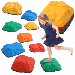 AIYAPLAY Balance Stepping Stones, 9-Piece River Stones for Kids, Ages 3-8 - Additional view 8