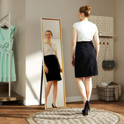 HOMCOM Full Length Mirror Wall Mount Leaning Standing Mirror, White