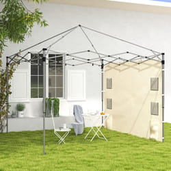 Outsunny Side Panel for 3x3 m Pop Up Gazebos, 1 Pack Sidewall Only, Beige