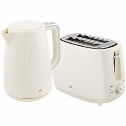 HOMCOM 1.7L Fast Boil Electric Kettle and 2 Slice Water Toaster Set, Cream - Additional view 8