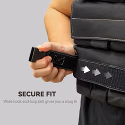 15KG Adjustable Weighted Vest with 15 Metal Weights, Running Weight Vest - Additional view 4