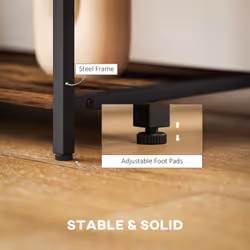 HOMCOM TV Unit for TVs up to 55 Inches, Industrial TV Stand with Shelves - Additional view 4