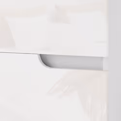 HOMCOM Modern Bedside Table with 2 Drawers for Bedroom, Living Room, White - Additional view 8