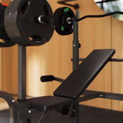 SPORTNOW Multi-Exercise Incline/Flat Weight Bench with Bench Press Rack - Additional view 4