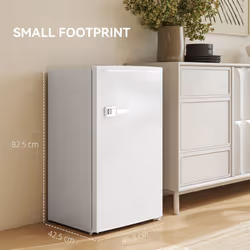 HOMCOM 85L Freestanding Under Counter Fridge with Chiller Box - White