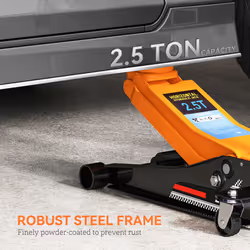 HOMCOM 2.5 Ton Low Profile Floor Jack, 7.5-47 cm Hydraulic Car Trolley Jack - Additional view 4