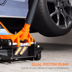 HOMCOM 2.5 Ton Low Profile Floor Jack, 7.5-47 cm Hydraulic Car Trolley Jack - Additional view 5