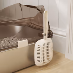 PawHut Stainless Steel Litter Box, Cat Litter Tray w/ Lid, Pedal, Scoop - Additional view 5