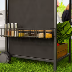 Outsunny 4 Burner Gas Barbecue Grill Portable Gas BBQ Grill with Lid, Black - Additional view 8