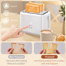 HOMCOM 1.5L 3000W Fast Boil Electric Kettle and 2 Slice Toaster Set, White