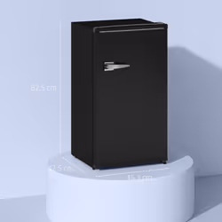 HOMCOM 85L Freestanding Under Counter Fridge with Chiller Box - Black