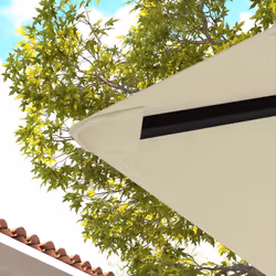 Outsunny 3 x 3(m) Gazebo Canopy Replacement Cover, UPF30+, Cream White - Additional view 6