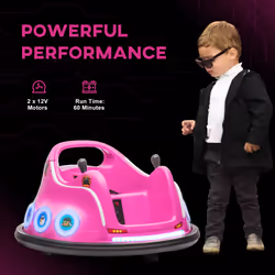 AIYAPLAY Angry Bird Licensed Bumper Car for Kids w/ Joysticks - Pink - Additional view 5