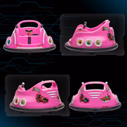 AIYAPLAY Angry Bird Licensed Bumper Car for Kids w/ Joysticks - Pink - Additional view 6