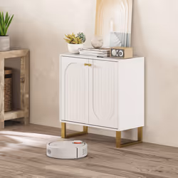 HOMCOM Sideboard with Adjustable Shelves & Doors for Living Room, White - Additional view 6