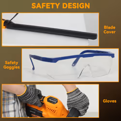 Outsunny Cordless Hedge Trimmer with Brushless Motor, Orange - Additional view 6