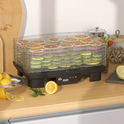 HOMCOM 6 Tray Food Dehydrator, Food Dryer Machine for Fruit Meat Vegetable