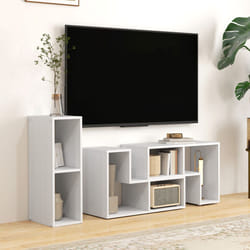 HOMCOM TV Unit for TVs up to 75 Inches, Free Combination TV Stand, White