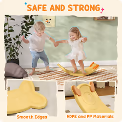 AIYAPLAY Balance Board for Kids Balance Training & Sensory Play, Yellow - Additional view 7