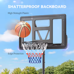 SPORTNOW 2.3-3.05m Basketball Hoop and Stand with Weighted Base and Wheels - Additional view 4