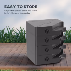 Outsunny Umbrella Weights for Offset Parasols, 64kg Sand/55kg Water Filled - Additional view 5