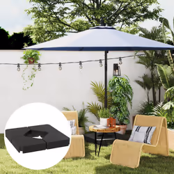 Outsunny Umbrella Weights for Offset Parasols, 64kg Sand/55kg Water Filled - Additional view 6