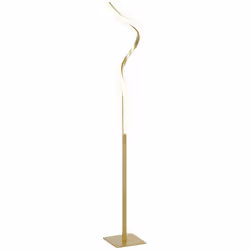 HOMCOM LED Floor Lamp, Standing Lamp with3 Adjustable Brightness Gold Tone - Additional view 7