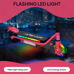 AIYAPLAY Electric Kids Ride on Scooter, Ride on Toy, Pink
