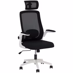HOMCOM Executive Mesh Office Chair with Headrest, Lumbar Support, Black - Additional view 8