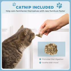 PawHut 2-in-1 Cardboard Cat Scratching Board with Catnip for Indoor Cats - Additional view 4