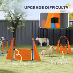 PawHut Seven-Piece Dog Agility Equipment, Obstacle Training Course Kit - Additional view 4