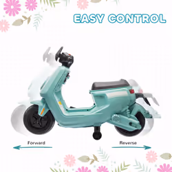 AIYAPLAY 6V Kids Electric Motorbike with Headlights, Music, Green