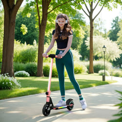 SPORTNOW Folding Electric Ride-on Scooter, Ride on Toy, Pink