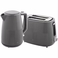 HOMCOM 1.7L Fast Boil Electric Kettle and 2 Slice Water Toaster Set, Grey - Additional view 7