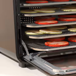 HOMCOM Food Dehydrator with 6 Stainless Steel Tray, for Fruit, Meat, Black - Additional view 7