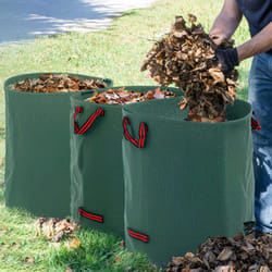 Outsunny Garden Waste Bags, 272L x 3 Heavy Duty Garden Sacks, Green