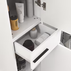 HOMCOM Bathroom Cabinet with Adjustable Shelves, Double Doors and Drawer - Additional view 8