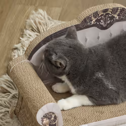 PawHut Cat Scratching Board with Organic Catnip for Indoor Cats, Brown - Additional view 7