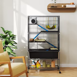 PawHut 5 Levels Rolling Small Animal Cage with Non Slip Cloth Covered Ramps - Additional view 8