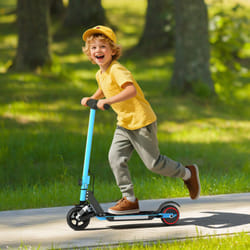 SPORTNOW Folding Electric Ride-on Scooter, Ride on Toy, Blue