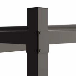 Outsunny 3 x 3(m) Pergola with Retractable Roof, 80mm Metal Column, Grey - Additional view 7