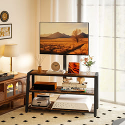 HOMCOM TV Stand Cabinet with Swivel Bracket for 32 - 65 Inch TVs