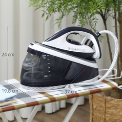 HOMCOM Steam Generator Iron, Large Water Tank, Smart ECO Mode, Self-Cleaning