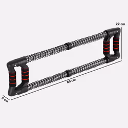 SPORTNOW Chest Expander with 10-80kg Adjustable Resistance